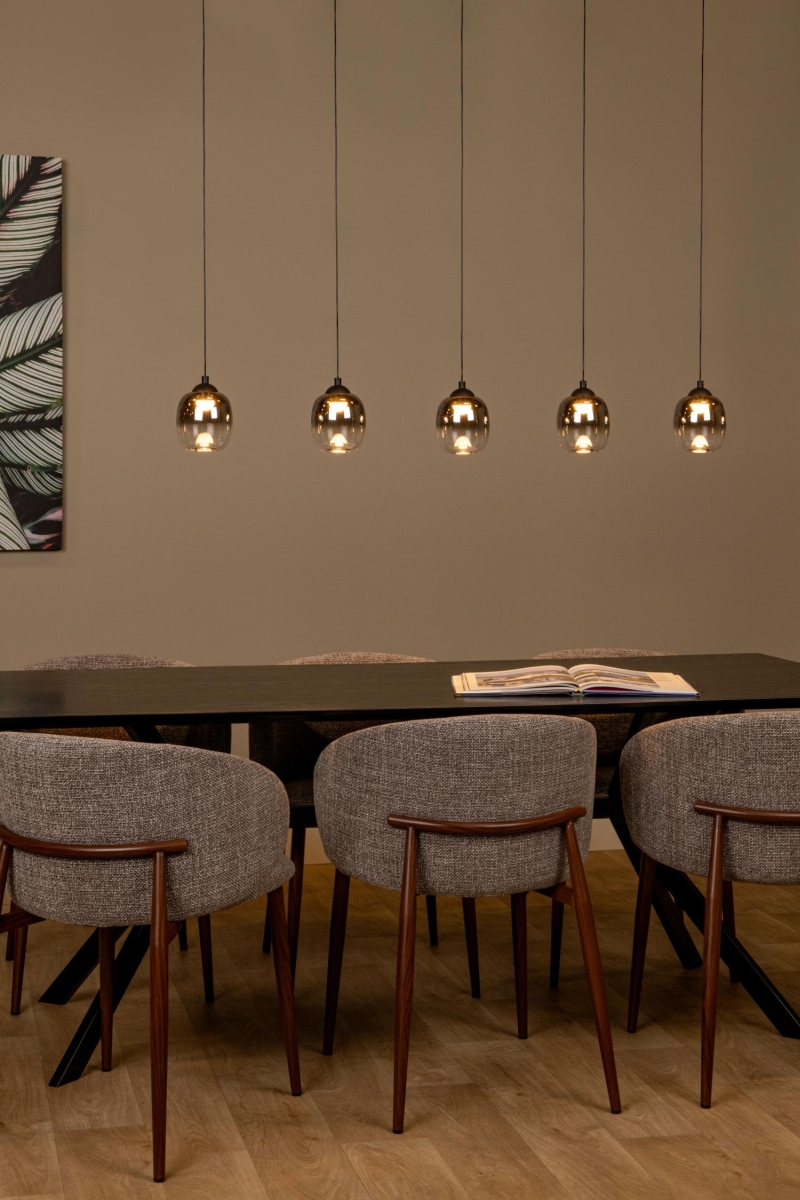 Lucide TAMINO - Pendant light - LED Dim. - 5x5,6W 3000K - Black